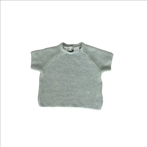 T-Shirt Gebreid Cloudy Mint | Mint
